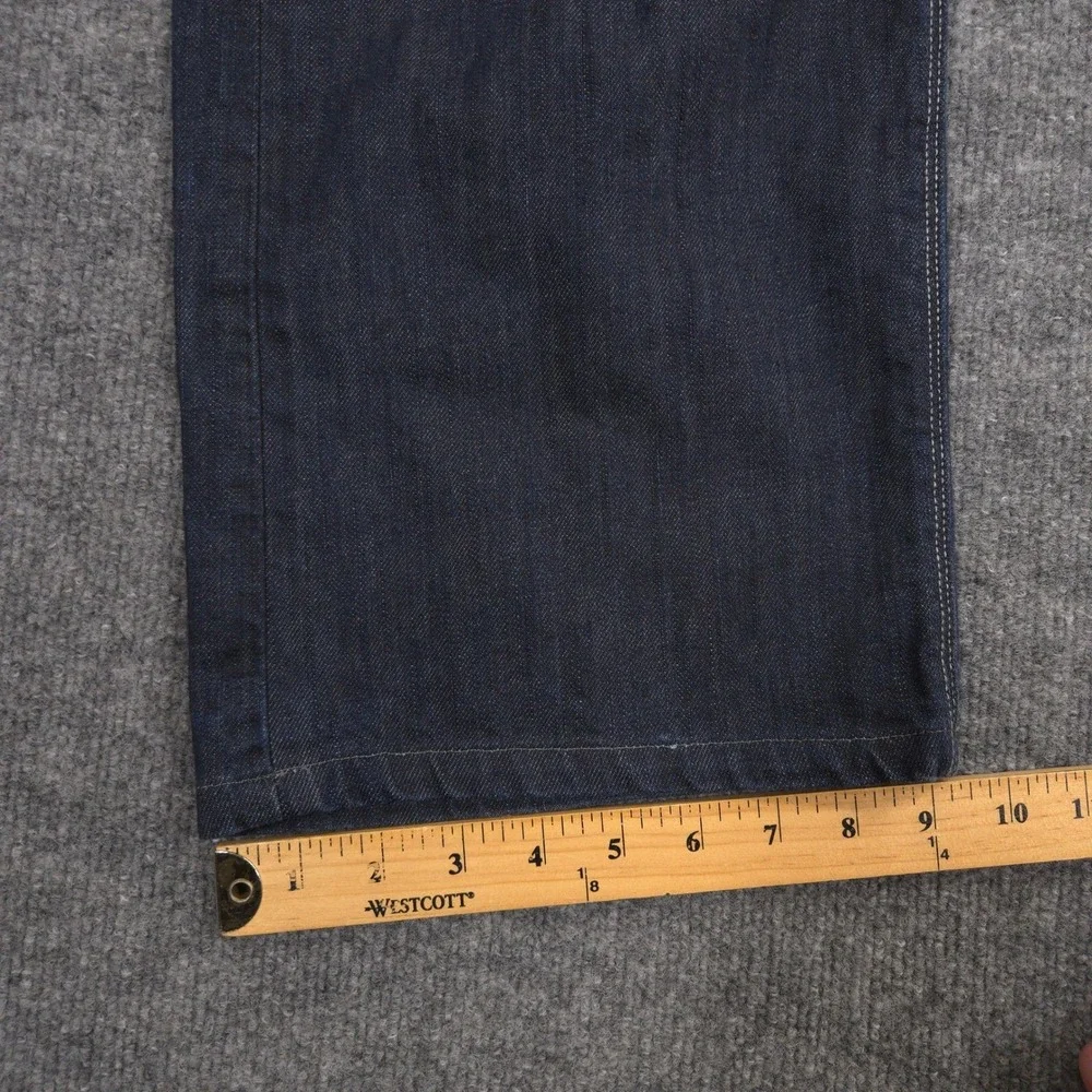 Levis 569 Jeans Mens 38X27* Blue Loose Straight Flap Pockets Dark Wash‎ Denim